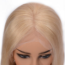 Cargar imagen en el visor de la galería, Hair / 150% Density Lace Front Human Hair Wigs 613 Blonde Short Bob Straight Lace Wig