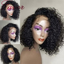 Cargar imagen en el visor de la galería, HAIR / Curly Short Lace Front Human Hair Wigs