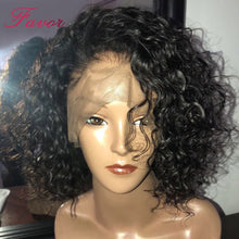 Cargar imagen en el visor de la galería, HAIR / Curly Short Lace Front Human Hair Wigs