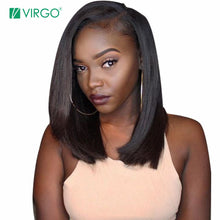 Cargar imagen en el visor de la galería, HAIR / Glueless Bob Wig Brazilian Straight Short Lace Front Human Hair Wigs