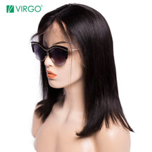 Cargar imagen en el visor de la galería, HAIR / Glueless Bob Wig Brazilian Straight Short Lace Front Human Hair Wigs
