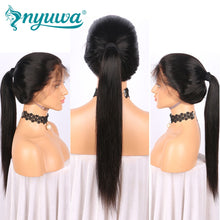 Cargar imagen en el visor de la galería, HAIR / NYUWA Straight Lace Front Human Hair Wigs Pre Plucked With Baby Hair