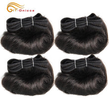 Load image into Gallery viewer, Hair 4 Bundles Afro-b 1B 30 Bundles Hair Extension 5 5 6 7 Inch Remy Hair