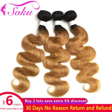 Load image into Gallery viewer, Hair Extension 3/4 PCS NonRemy Hair Weave Bundles